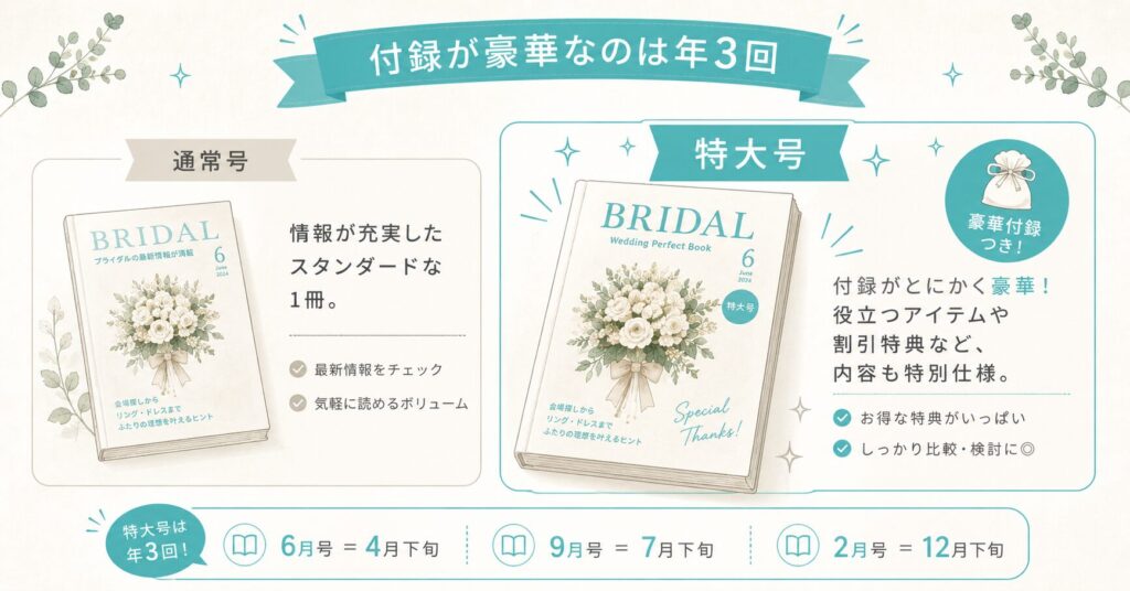 ゼクシィ特大号と付録のイメージ