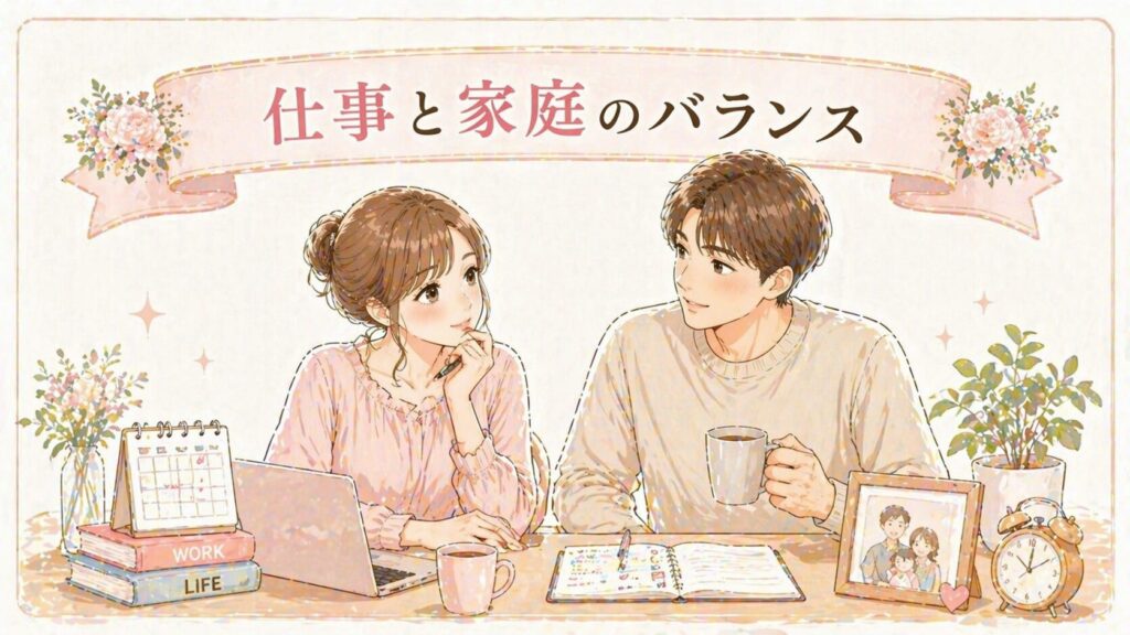 結婚後の仕事と家庭のバランス|共働きと役割分担の話し合い