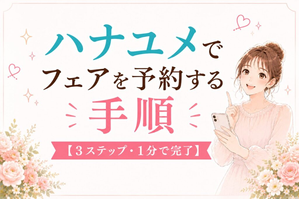 ハナユメでフェアを予約する手順